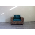 Elegant Indoor Natural Water Hyacinth Sofa Set for Interior Furniture Handmade Weaving